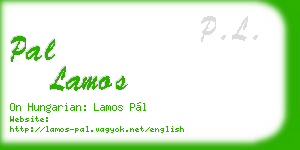 pal lamos business card